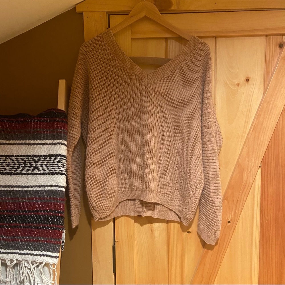 Rose pink sweater